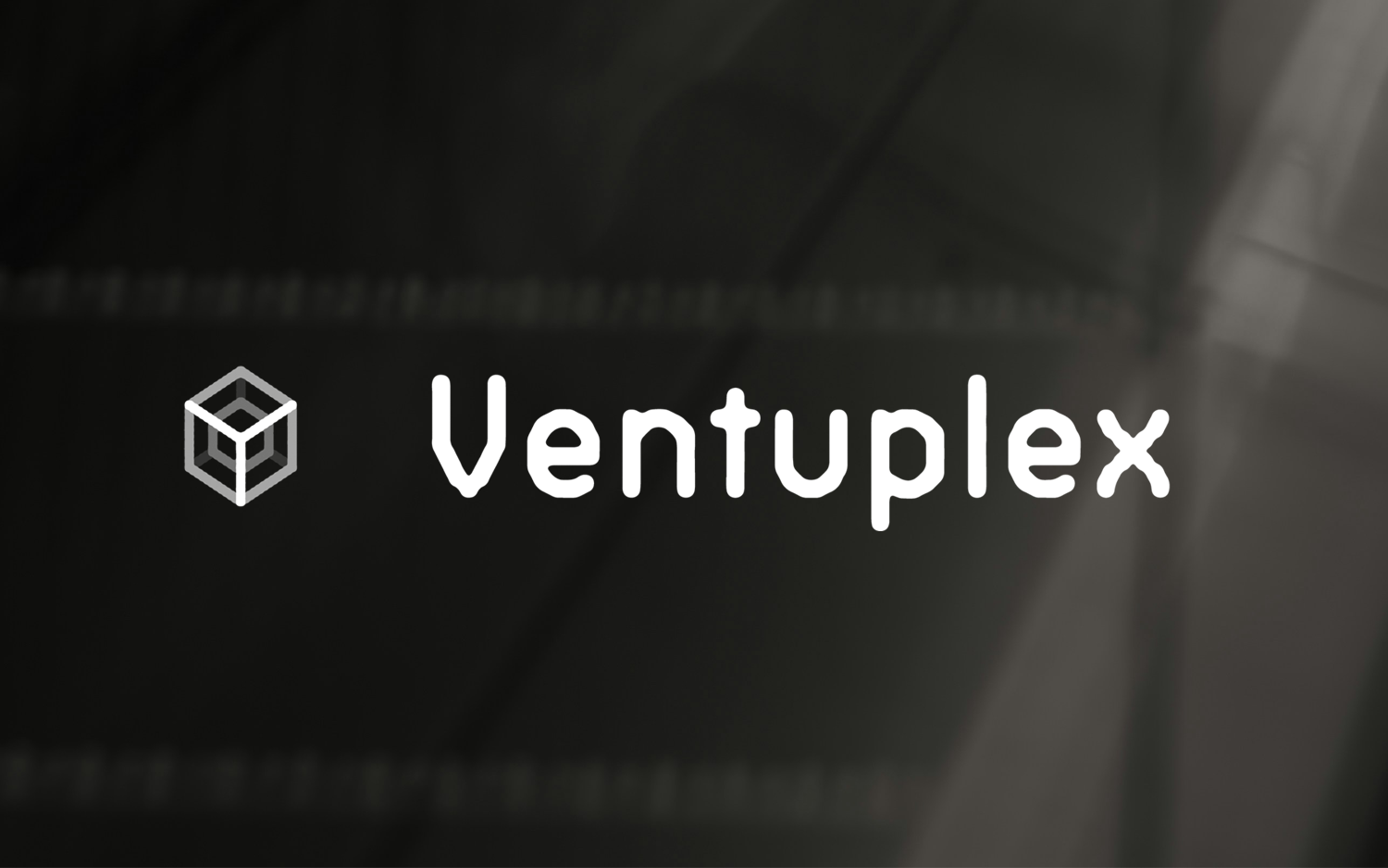 Ventuplex logo: cube mark and wordmark
